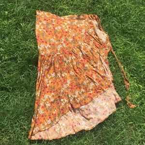 Vintagey Hayden Los Angels wrap boho skirt